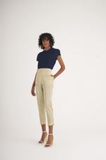 T-SHIRTE LISA EM CREPE C/ FENDA LATERAL