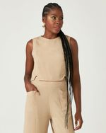 REGATA CROPPED DOBBY C/ FENDA FRENTE