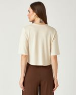 T-SHIRT DE MALHA AREIA COLORIDA