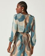 BLUSA AREIA COLORIDA MANGA LONGA