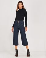 CALÇA JEANS CROPPED WIDE LEG