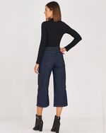 CALÇA JEANS CROPPED WIDE LEG
