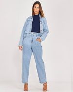 CALÇA JEANS C/ ELÁSTICO