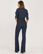 CALÇA JEANS FLARE C/ BOLSOS FRENTE