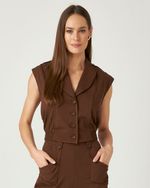 COLETE BOMBER LISO SLUB