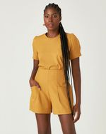 SHORT ALFAIATARIA LISO C/ BARRA LARGA
