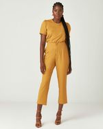 CALÇA LISA ALFAIATARIA CROPPED