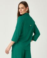 CAMISA LISA SLUB C/ ABOTOAMENTO LATERAL