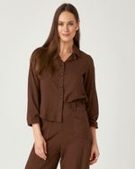 CAMISA LISA SLUB C/ ABOTOAMENTO LATERAL