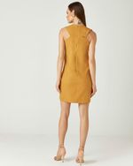 VESTIDO TUBINHO LISO ALFAIATARIA
