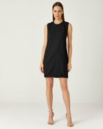 VESTIDO TUBINHO LISO ALFAIATARIA