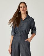 CAMISA JEANS LEVE MANGA LONGA