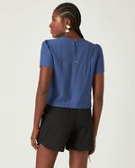 SHORT LISO ALFAIATARIA C/ MARTINGALE