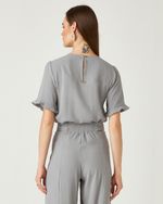 T-SHIRT LISA FLOW COM TRANSPASSE NA MANGA