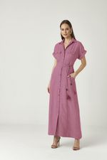VESTIDO LONGUETE CHEMISE RUSTIC C/ FAIXA