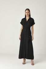 VESTIDO LONGUETE CHEMISE RUSTIC C/ FAIXA