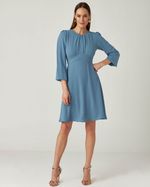 VESTIDO CURTO LISO FLOW MANGA LONGA