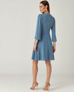 VESTIDO CURTO LISO FLOW MANGA LONGA