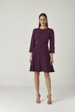 VESTIDO CURTO LISO FLOW MANGA LONGA