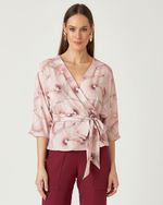 BLUSA SHITAKE C/ TRANSPASSE E AMARRAÇÃO