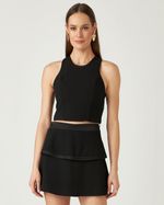 TOP LISO SATIN C/ ALÇA LARGA FRISADA