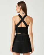 TOP LISO SATIN C/ ALÇA LARGA FRISADA