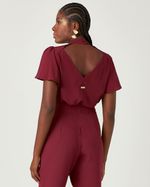 T-SHIRT LISA EM CREPE COM GOLA PADRE