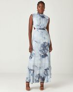 VESTIDO LONGUETE QUARTZO AZUL