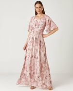 VESTIDO LONGO SHITAKE C/ MANGA SINO
