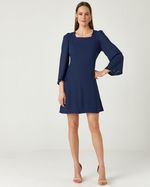 T-DRESS LISO EM CREPE C/ DET. DE VIÉS COSTA