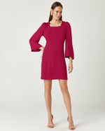 T-DRESS LISO EM CREPE C/ DET. DE VIÉS COSTA