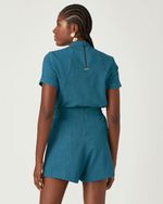 SHORT LISO RUSTIC C/ LAPELA FRENTE