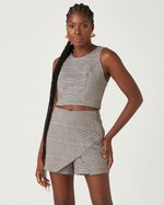 SHORT SAIA XADREZ CHECK