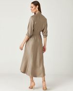 VESTIDO LONGUETE CHAMISE GOLA PADRE