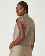 CAMISA CROPPED GIRALDA C/ BOLSO FRENTE