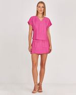 SHORT SAIA LISO CRINCKLE C/ BOLSOS FRENTE