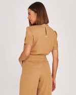 T-SHIRT LISA C/ BABADO NO DECOTE