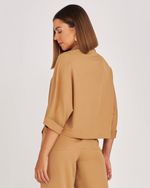 CAMISA LISA CROPPED AMPLA