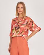 BLUSA CROPPED MÁLAGA COM GOLA VIRADA
