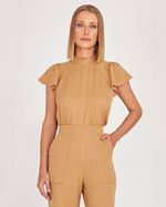 T-SHIRT LISA TWILL COM GOLA PADRE