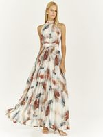 VESTIDO LONGO MALGA PLISSADO