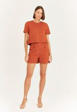 T-SHIRT CROPPED LISA ALFAIATARIA MILOS