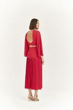BLUSA CROPPED LISA EM CREPE C/ AMARRAÇÃO