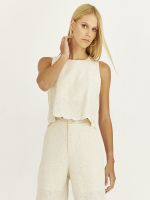 REGATA CROPPED LAISE NATURAL C/ BARRADO