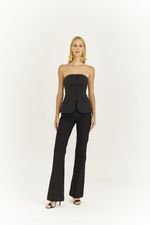 CALÇA JEANS FLARE ALL BLACK