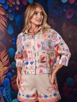 CAMISA CROPPED TROPICÁLIA COLOR