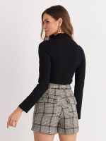 BLUSA MANGA LONGA RIBANA BASIC GOLA ALTA