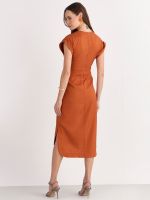 VESTIDO MIDI RUSTIC C/ PALA BORDADA