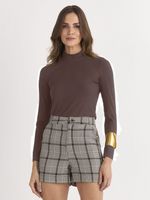 BLUSA MANGA LONGA RIBANA BASIC GOLA ALTA