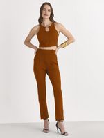 CALÇA LISA FIT ALFAIATARIA C/ CÓS DUPLO